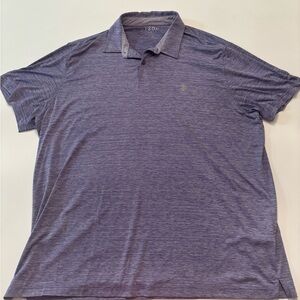 IZOD Golf Polo Shirt XXL Purple Heathered Stretch Short Sleeve Men’s